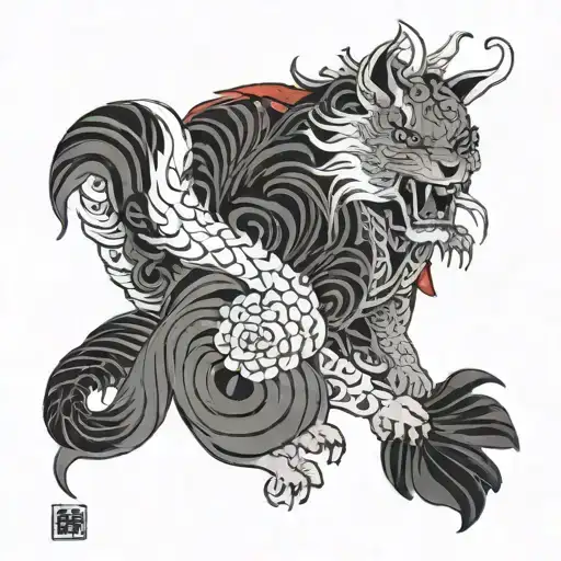 inugami tattoo design idea