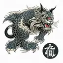 inugami tattoo design idea