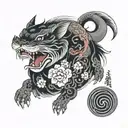 inugami tattoo design idea