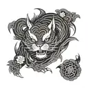 inugami tattoo design idea