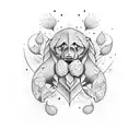 forever and always cursive tattoo design idea