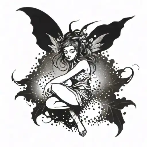 fairy tattoo design idea