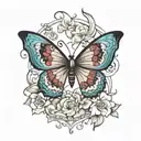 Slut Butterfly tattoo design idea