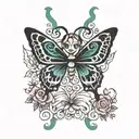 Slut Butterfly tattoo design idea