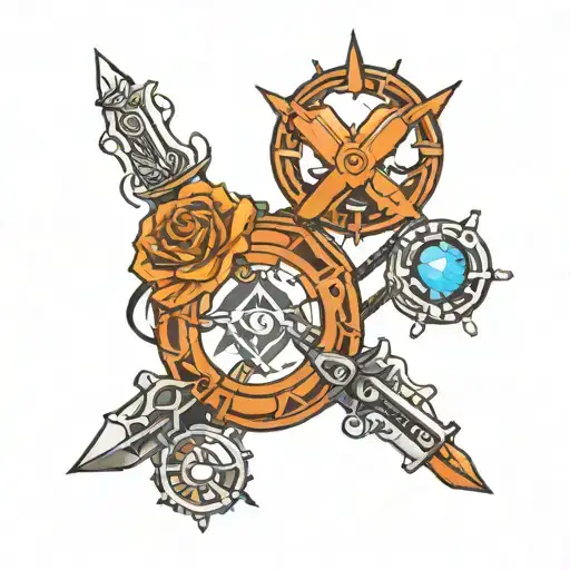 destiny 2 strand intertwined tattoo design idea