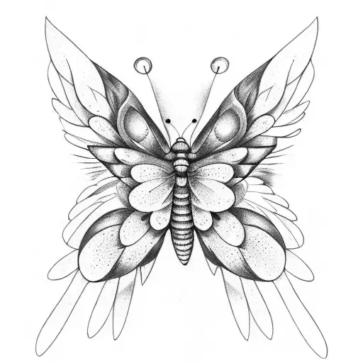 An open book with butterfly wings as pages tattoo design idea