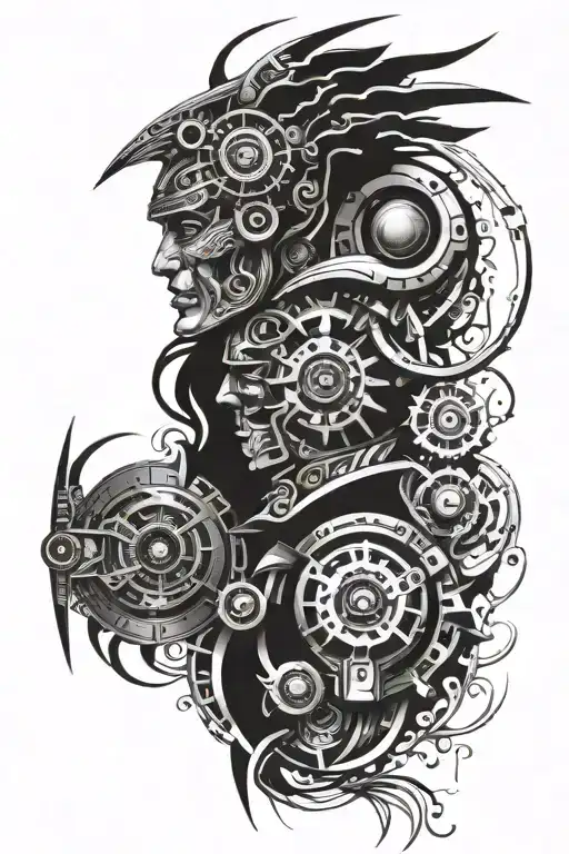 aztec tribal inspired tattoo tattoo design idea