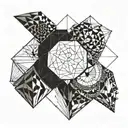 3 daughters minimalist tattoo design idea