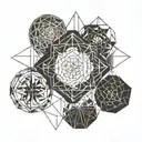 3 daughters minimalist tattoo design idea