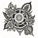 QOS love BBC tattoo design idea