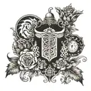 QOS love BBC tattoo design idea