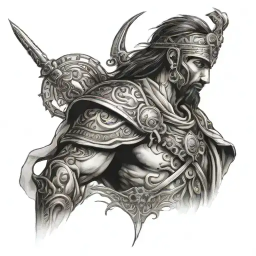 principe de persia warrior within tattoo design idea
