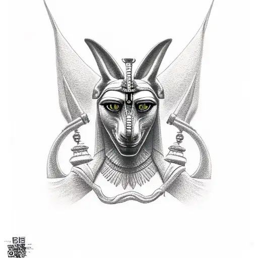 Anubis tattoo design idea