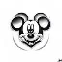 Mickey mouse  tattoo design idea