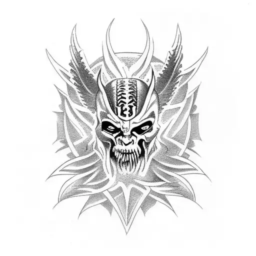 lucifer tattoo design idea