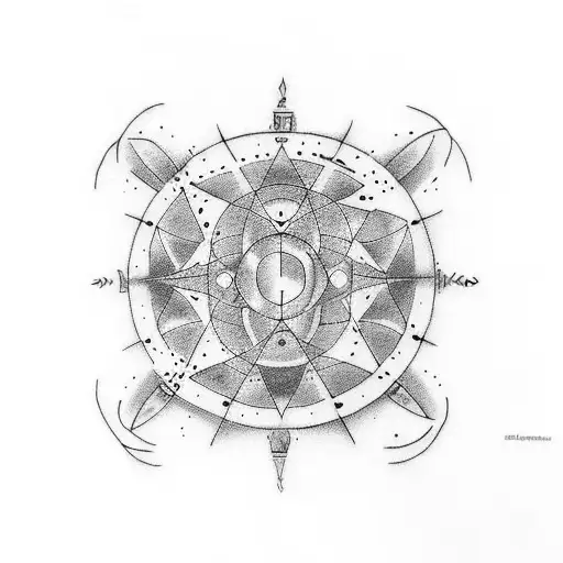 I want a tattoo design whit several cells that each one is a seprat part of a big story. This story consist of every par tattoo design idea