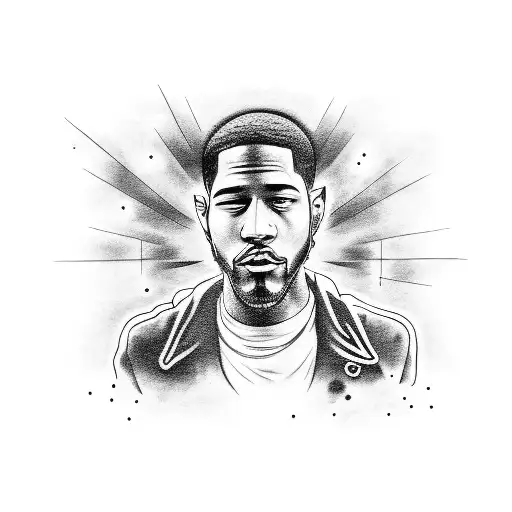 kid Cudi Mr Rager tattoo design idea