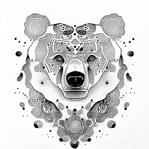 Bear tattoo design idea