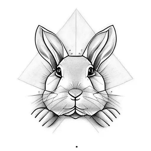 Vector Polygonal Triangular Illustration of Animal Head. Origami Style  Outline Geometric Rabbit Stock Vector - Illustration of shape, white:  220245601