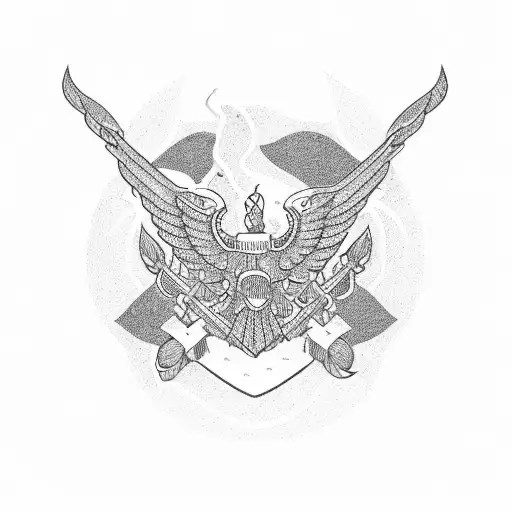 air force lady  tattoo design idea