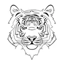 tiger cheerleader tattoo design idea