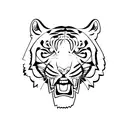 tiger cheerleader tattoo design idea
