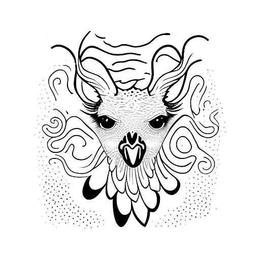 ostrich tattoo design idea