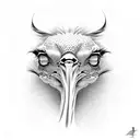 ostrich tattoo design idea