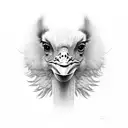 ostrich tattoo design idea