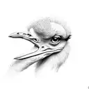 ostrich tattoo design idea
