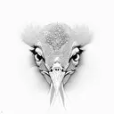 ostrich tattoo design idea