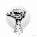 ostrich tattoo design idea