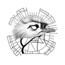 ostrich tattoo design idea