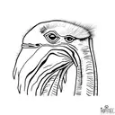 ostrich tattoo design idea