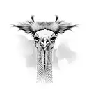 ostrich tattoo design idea