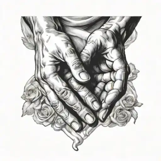 sistine chapel hands reaching tattoo design idea
