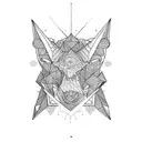 Design a tattoo featuring your favorite object in a black-grey style tattoo design idea