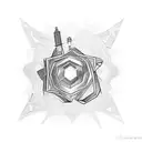 Design a tattoo featuring your favorite object in a black-grey style tattoo design idea