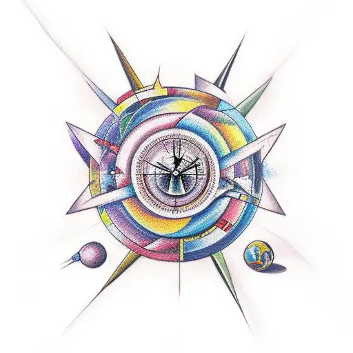 tattoo with themes of overcoming derealization and depression tattoo design idea