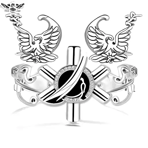 Christian Cross Arm Band with two bands tattoo design idea