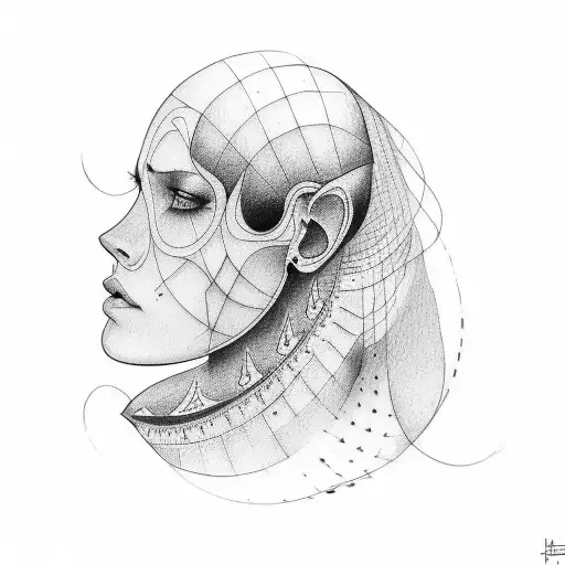 depression tattoo neck tattoo design idea