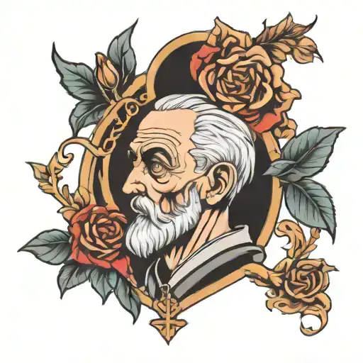 saint peter desgin tattoo design idea
