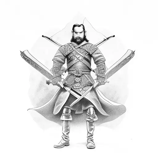 3 musketeers Dumas tattoo design idea