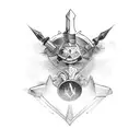 3 musketeers tattoo design idea