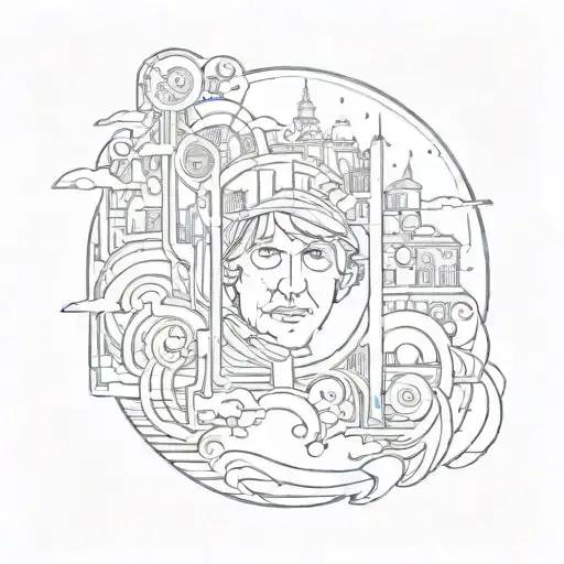 elliott smith album cover tattoo design idea