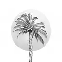 Palm Tree tattoo design idea