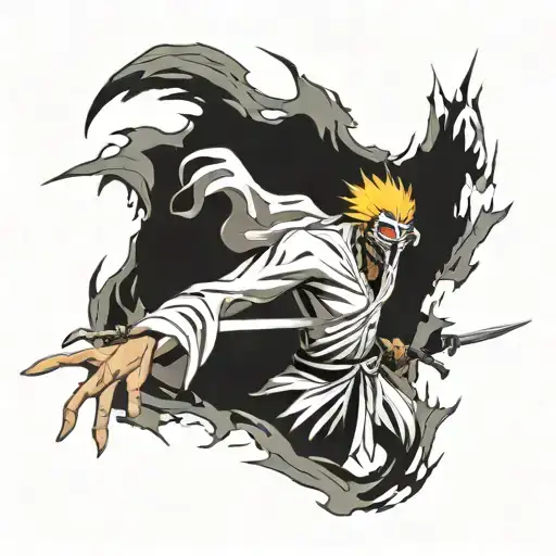 bleach zangetsu tattoo design idea