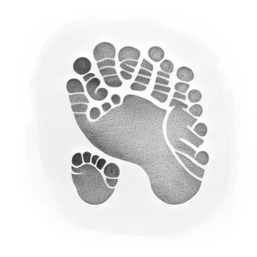 a baby's footprint tattoo design idea