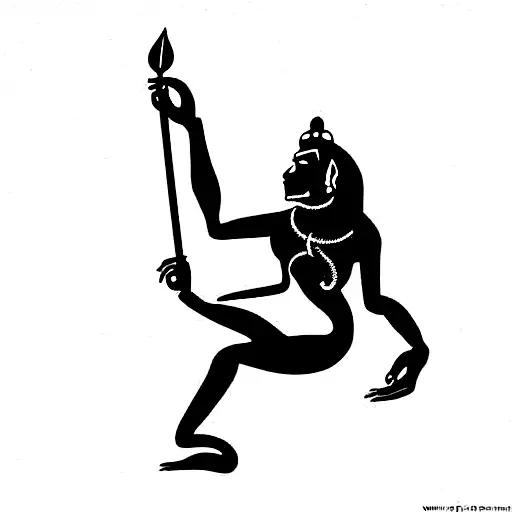 Hanuman chalisa  tattoo design idea
