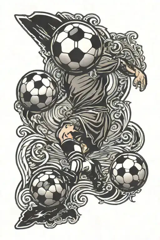 Soccer tattoo design idea